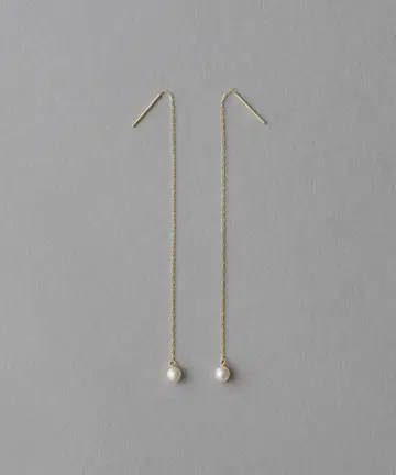 ete K10YG 펄 아메리칸 귀걸이