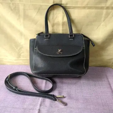 새상품급! [ agne's b ] 애니에스베 블랙 가죽 숄더백 2way