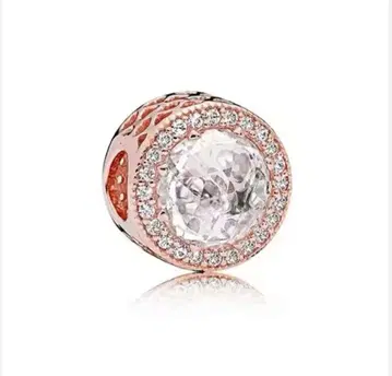 Pandora 로즈 골드 크리스탈 참