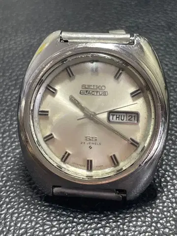 SEIKO 5ACTUS SS 23 JEWELS 자동 태엽 빈티지 손목시계