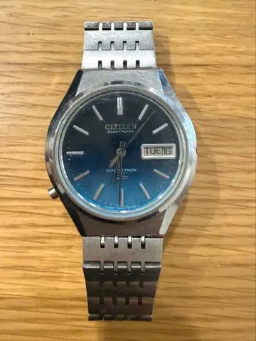 시티즌 CITIZEN 남성용 손목시계 ELECTRONIC 블루 계열