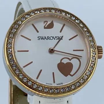 스와로브스키 5179367 쿼츠 하트 여성용 손목시계 박스 포함 화이트