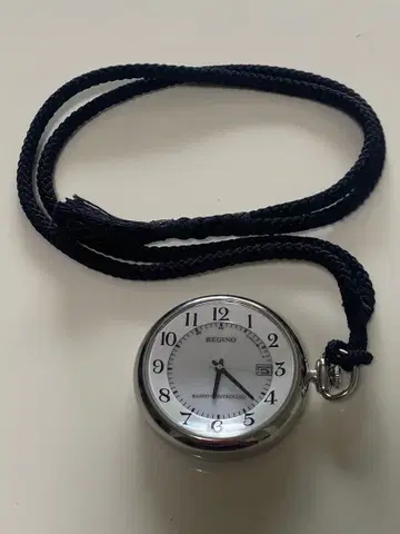 REGUNO 전파 회중시계 실버