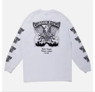 CHALLENGER / FLY L/S TEE -White-