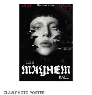 A1 사이즈 LADY GAGA THE MAYHEM BALL 포스터 미개봉