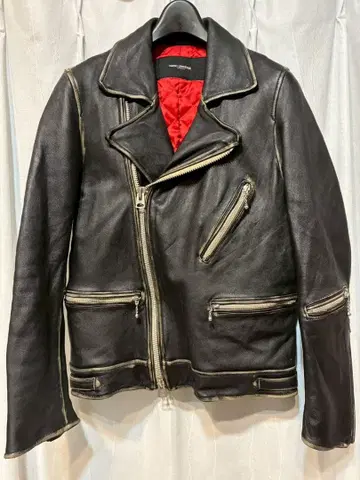 [ 새상품급 ] 나노 유니버스 라이더 자켓 S 양가죽 램 가죽