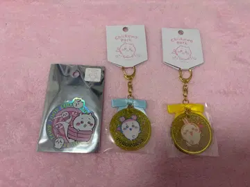 치이카와 파크 메달풍 아크릴 키링 토끼 헌책방 스티커