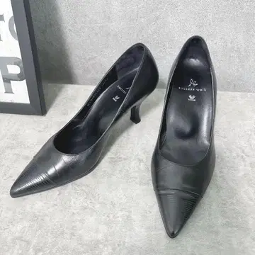 와코루 서세스워크 가죽 펌프스 스틸레토 23.5cm 블랙