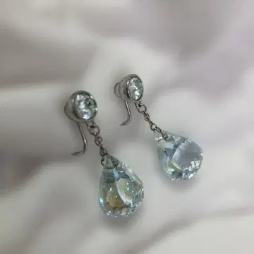 Swarovski lunar 티어드롭 귀걸이