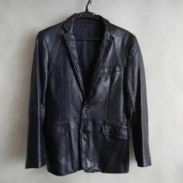 새상품급 양가죽 블랙 가죽 자켓 싱글 브레스