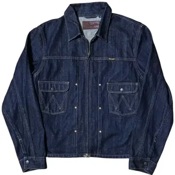 다크 네이비 Wrangler 24mjz형 짧은 기장 데님 자켓 L 사이즈