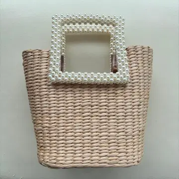 ZARA 바스켓백 펄 핸들
