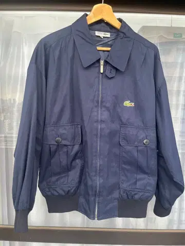 80s Lacoste 네이비 해링턴 자켓 일본제