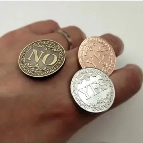 YES or NO 코인 기념주화 양면 동전 수집품