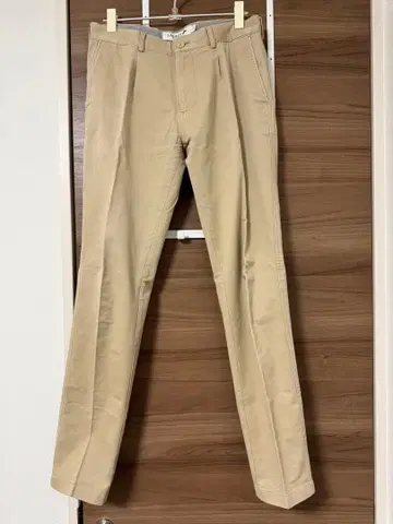 LACOSTE 슬림핏 치노 팬츠 베이지 FR 40 US 32