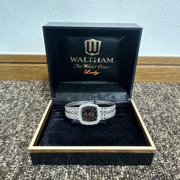 WALTHAM 월쌈 맥심 D925 블랙 QZ 여성용 다이아