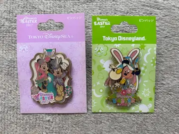 도쿄 디즈니 부활절 2017 핀 배지 2개