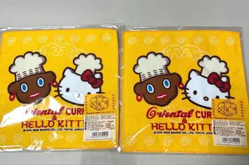 [ 미개봉 ] 오리엔탈카레 x 헬로키티 콜라보 미니 타월 2개