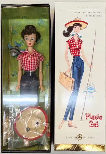 마텔 복각 바비 골드 라벨 피크닉 세트