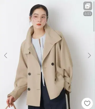 나노 유니버스 에어리 트윌 벨티드 숏코트