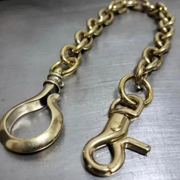 놋쇠 지갑 체인 마루코반 15mm 브라스 골드 바이커