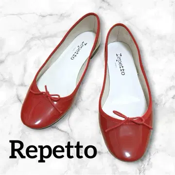 대인기! Repetto 레페토 플랫슈즈 에나멜 레드 23.5