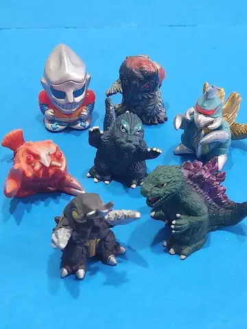 고질라 피규어 손가락 인형 7개 세트
