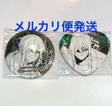 바람 메탈릭 하트형 캔뱃지 마계의 왕자 마피아 교토