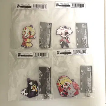 해즈빈 호텔 캡슐 러버 마스코트 4종 세트