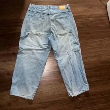 vibes jeans 카고 데님 팬츠 라이트 블루 배기