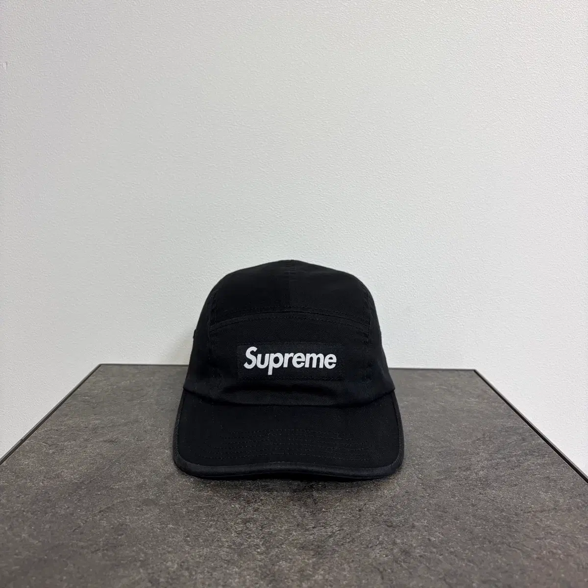 OS) Supreme Box Logo Camp Cap Hat SHIT Black | Bunjang Global