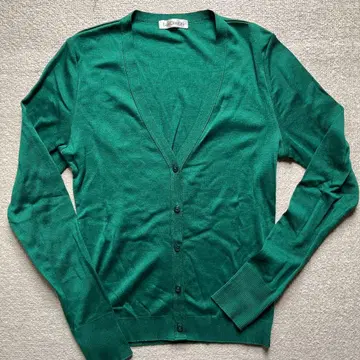 로이스크레용 그린 V넥 가디건 긴팔 Lois Crayon