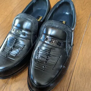 미사용 ON8OFF 블랙 로퍼 26.5cm