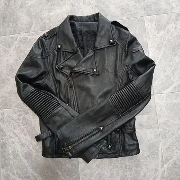 여성용 양가죽 라이더 자켓