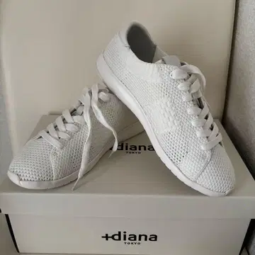 착용만 해본 +diana 메쉬 화이트 스니커즈