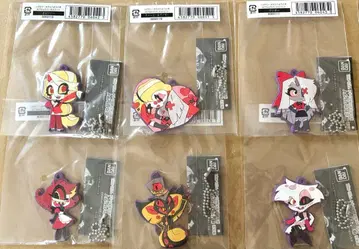 해즈빈 호텔 캡슐 러버 마스코트 6점 세트