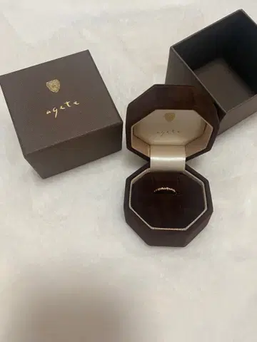 agete 다이아몬드 골드링