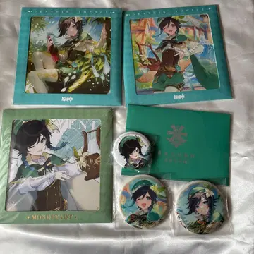 원신 벤티 운명의 날 캔뱃지 색지