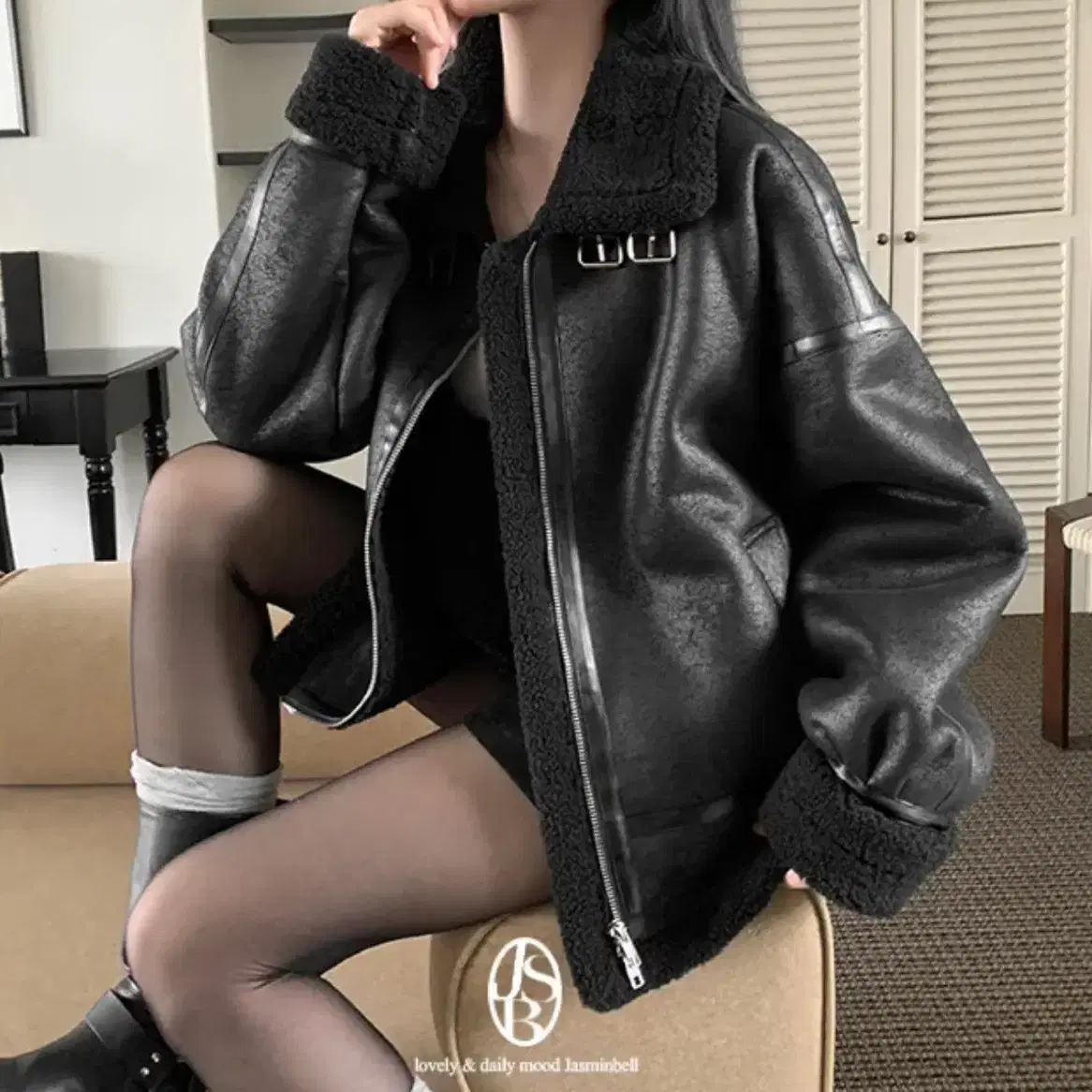 Roughneck Washing Leather Mustang Jacket Gray S | Bunjang Global