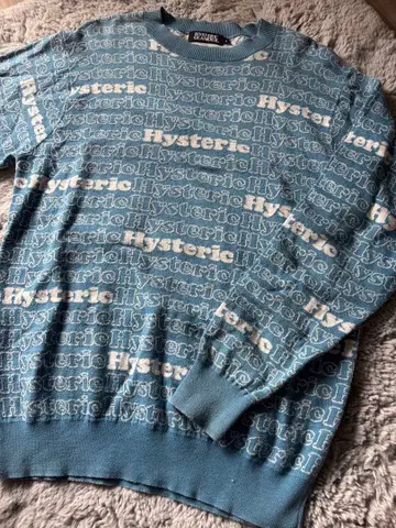 HYSTERIC GLAMOUR 블루 니트 스웨터 L
