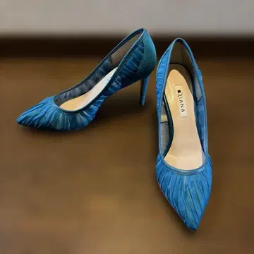 DIANA 블루 메쉬 하이힐 24.5cm