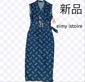 eimy istoire EM pearl 데님 원피스 BLUE S 사이즈