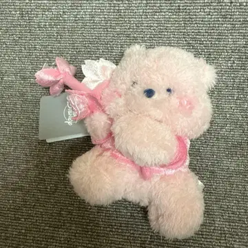 디즈니 푸우 봉제 인형 키링 벚꽃 Disney 택 포함