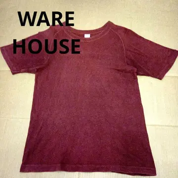Warehouse 버건디 T셔츠 S사이즈 무지 웨어하우스