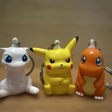 포켓몬 키링 피카츄 뮤우 리자드 3체 세트