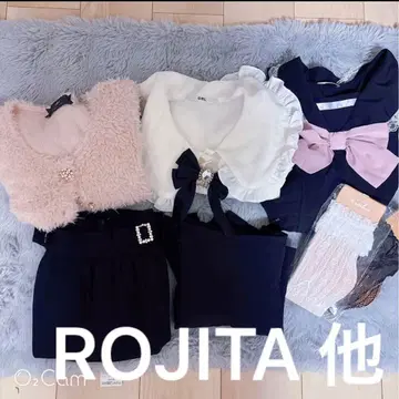 [ ROJITA 외 ] 긴팔 블라우스 미니 스커트 셋업 지뢰 양산형 양말