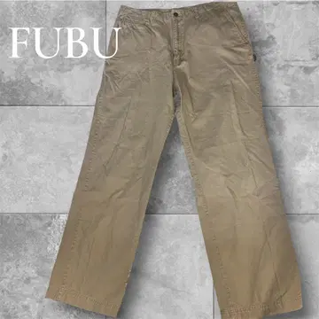 FUBU 후부 초와이드 와이드 치노 팬츠 배기 팬츠 W36