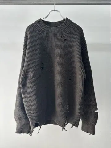 stein MILLED DAMAGE KNIT LS