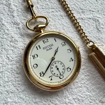 [ 새상품 배터리 ] SEIKO ALBA 알바 서세스 회중시계 체인 포함