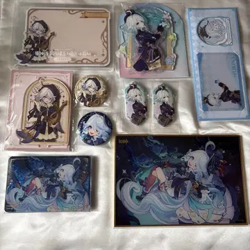 원신 프리나 아크릴 스탠드 캔뱃지 색지 묶음 판매